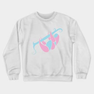 Cotton Candy Sloth Crewneck Sweatshirt